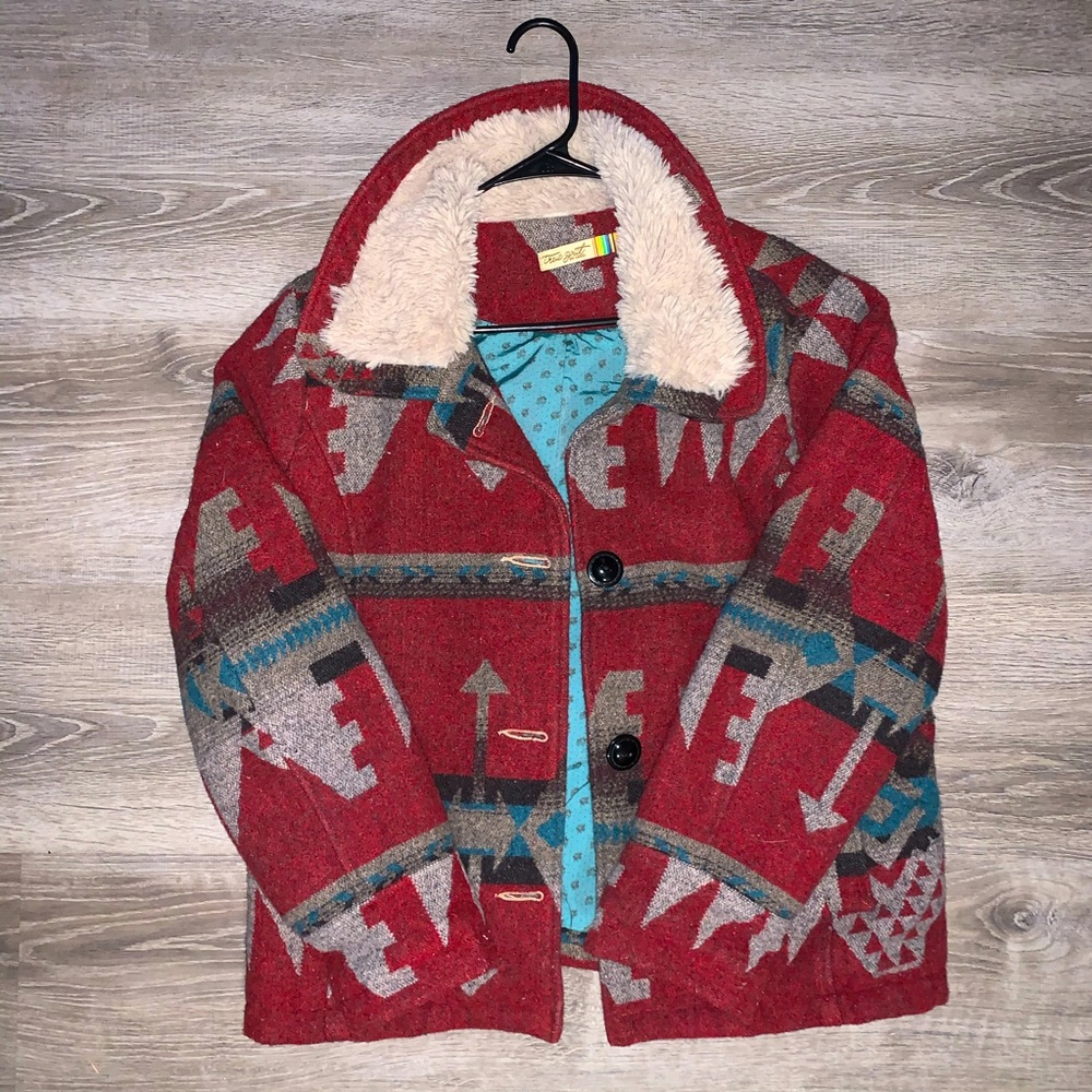 TRUE GRIT Boho Women’s Winter Pea Coat XL
